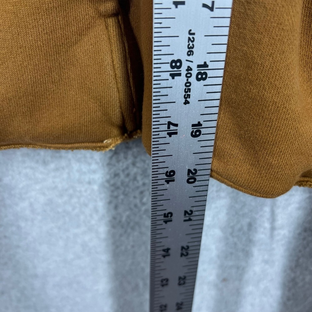 YZY Yeezy Gap Hoodie Womens S‎ Brown Double Layer Cropped Pullover EUC - Picture 7 of 7
